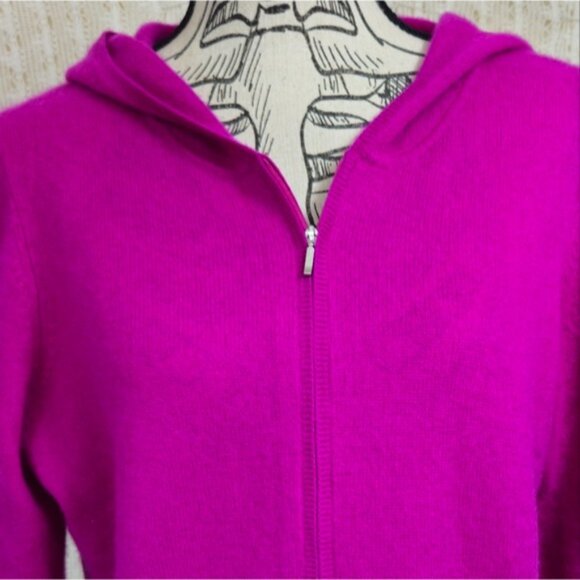 NEW Charter Club Luxury Cashmere Zip Up Hoodie Size 1X - Picture 2 of 7
